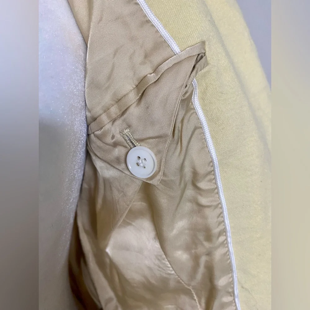 Y2k Preppy Ralph Lauren Rugby Yellow Wool Blazer - Picture 7 of 12